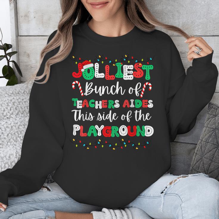 Jolliest Bunch Of Teachers Aides This Side Of The Playground Unisex Sweatshirt, funny design Jolliest Bunch Of Teachers Aides This Side Of The Playground Unisex Sweatshirt, funny design