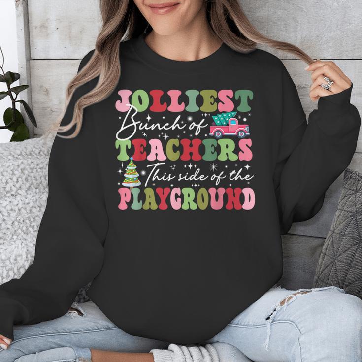 Jolliest Bunch Of Teachers This Side Of The Playground X-Mas Unisex Sweatshirt, funny design Jolliest Bunch Of Teachers This Side Of The Playground X-Mas Unisex Sweatshirt, funny design
