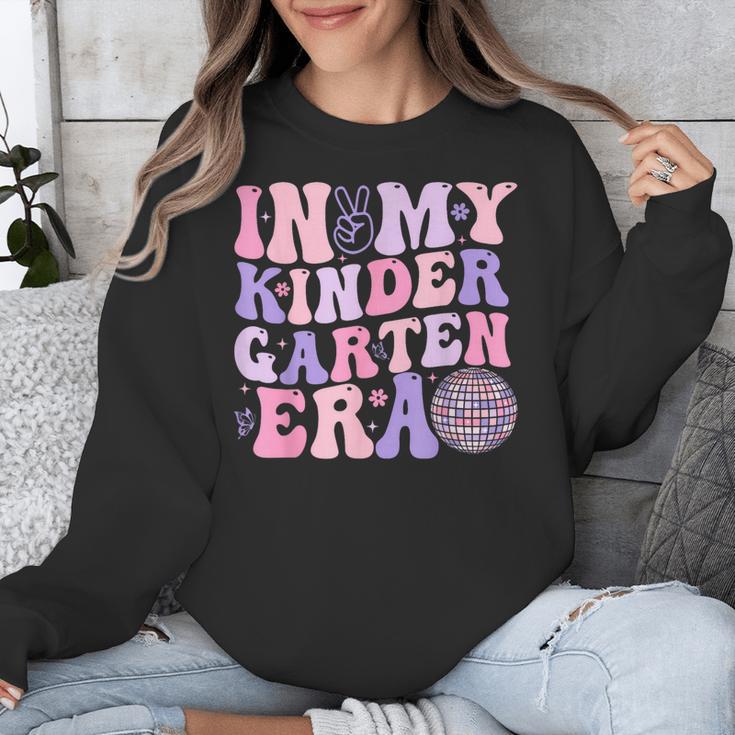 In My Kindergarten Era Teacher Kids Back To School Kinder Unisex Sweatshirt, funny design