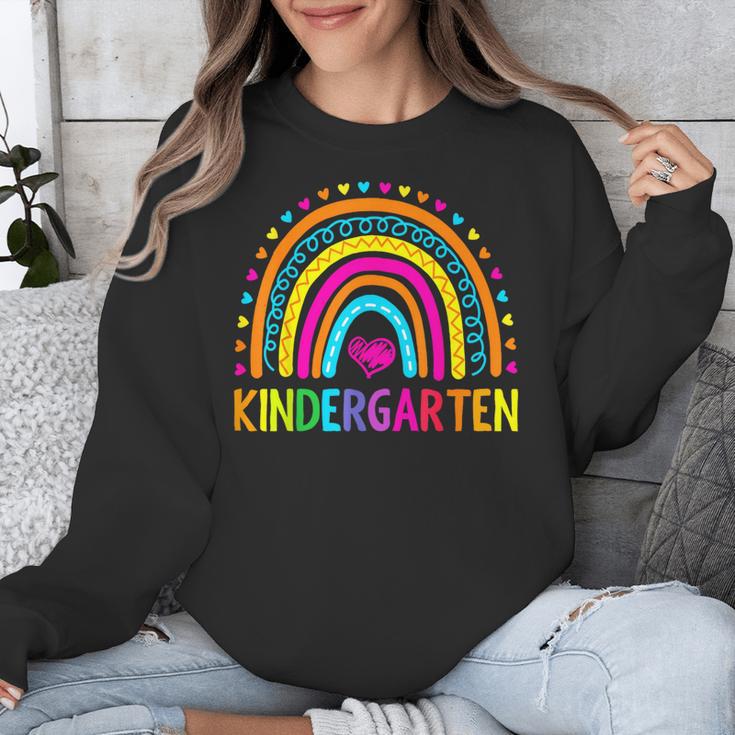 Kindergarten Rainbow Girls Boys Teacher First Day Of School Unisex Sweatshirt, funny design Kindergarten Rainbow Girls Boys Teacher First Day Of School Unisex Sweatshirt, funny design