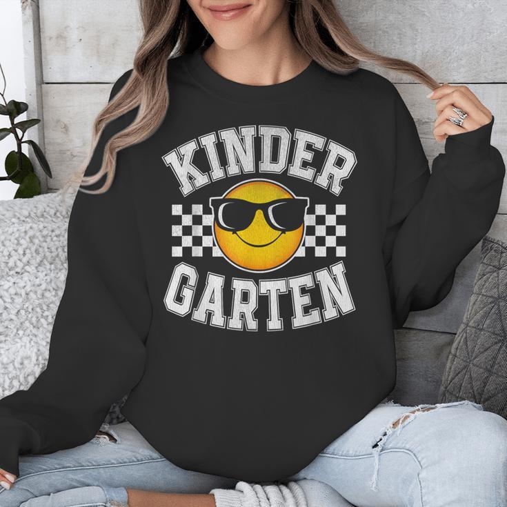 Kindergarten Teacher First Day Of Kinder Back To School Unisex Sweatshirt, funny design Kindergarten Teacher First Day Of Kinder Back To School Unisex Sweatshirt, funny design