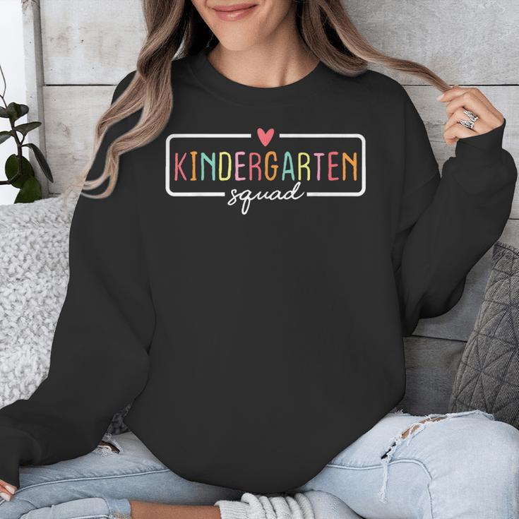 Kindergarten Team Crew Kinder Squad Back To School Teacher Unisex Sweatshirt, funny design Kindergarten Team Crew Kinder Squad Back To School Teacher Unisex Sweatshirt, funny design