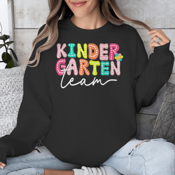 Kindergarten Team Teacher Back To School Kindergarten Squad Unisex Sweatshirt, funny design Kindergarten Team Teacher Back To School Kindergarten Squad Unisex Sweatshirt, funny design