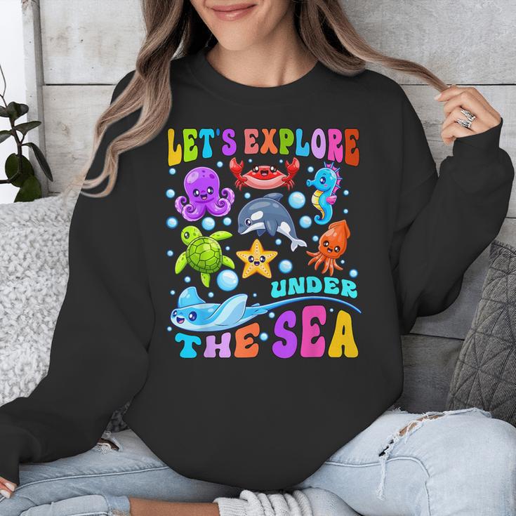 Let's Explore Under The Sea Back To School Student Teacher Unisex Sweatshirt, funny design Let's Explore Under The Sea Back To School Student Teacher Unisex Sweatshirt, funny design