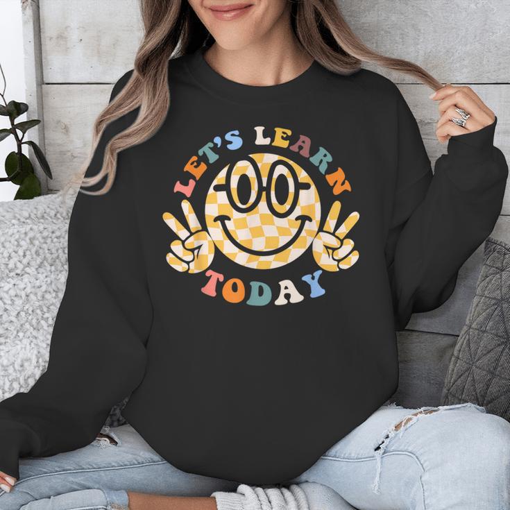 Let's Learn Today First Day Of School For Teacher Student Unisex Sweatshirt, funny design Let's Learn Today First Day Of School For Teacher Student Unisex Sweatshirt, funny design