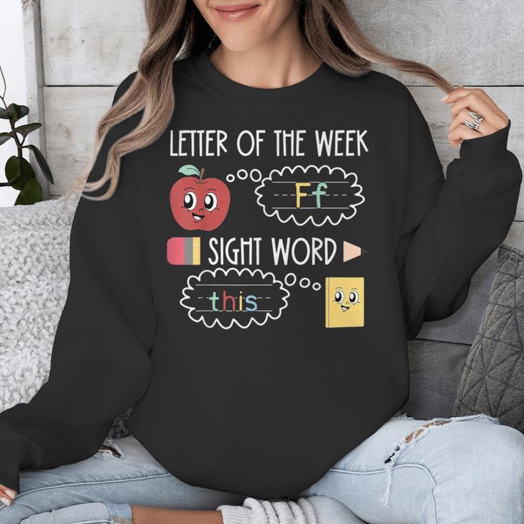 Letter Of The Week Ff Sight Word Teacher Squad Unisex Sweatshirt, funny design