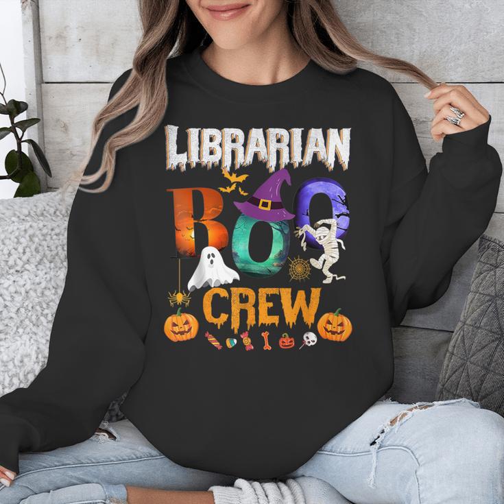 Librarian Boo Crew Teacher Student Halloween Costume Unisex Sweatshirt, funny design Librarian Boo Crew Teacher Student Halloween Costume Unisex Sweatshirt, funny design