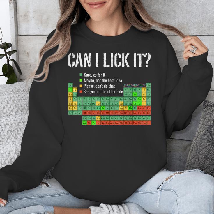 Can I Lick It Periodic Table Science Teacher Student Unisex Sweatshirt, Science Teacher Gifts, funny design Can I Lick It Periodic Table Science Teacher Student Unisex Sweatshirt, Science Teacher Gifts, funny design