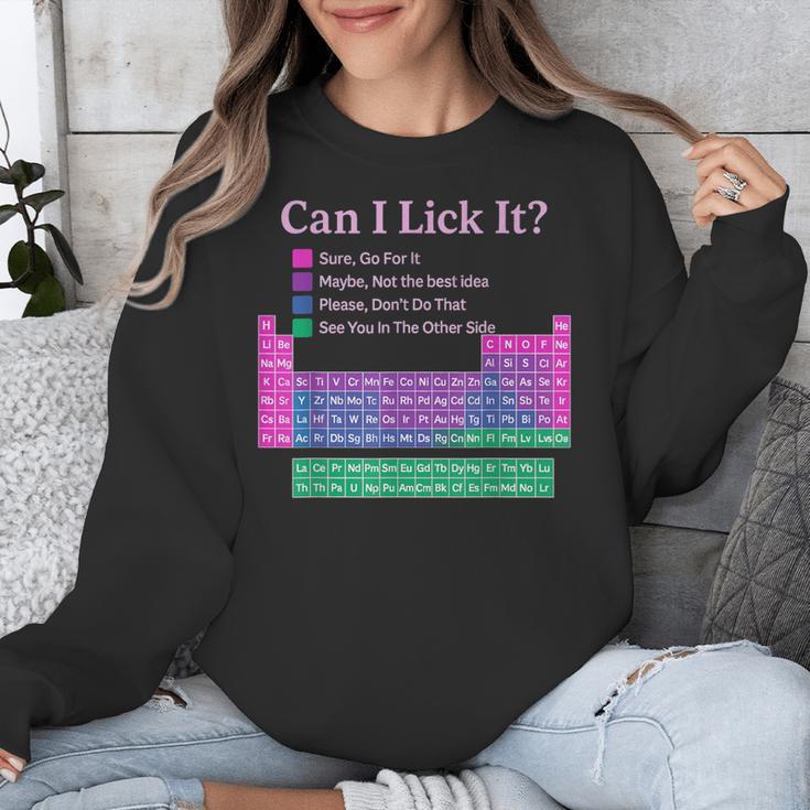 Can I Lick It Periodic Table Teacher Student Kids Unisex Sweatshirt, funny design Can I Lick It Periodic Table Teacher Student Kids Unisex Sweatshirt, funny design