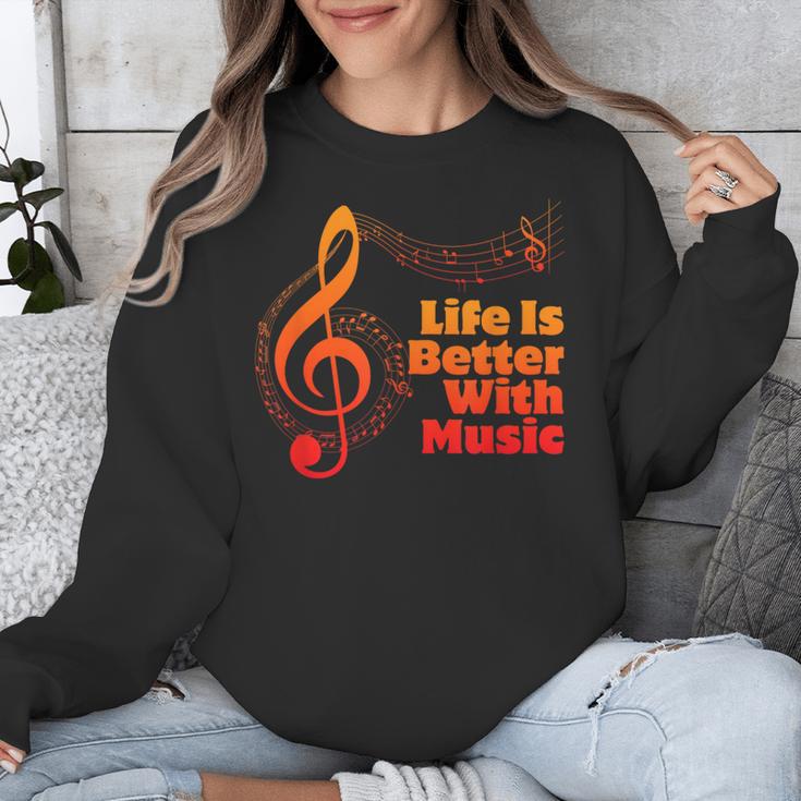 Life Is Better With Music Theory Musician Teacher Notes Clef Unisex Sweatshirt, funny design Life Is Better With Music Theory Musician Teacher Notes Clef Unisex Sweatshirt, funny design
