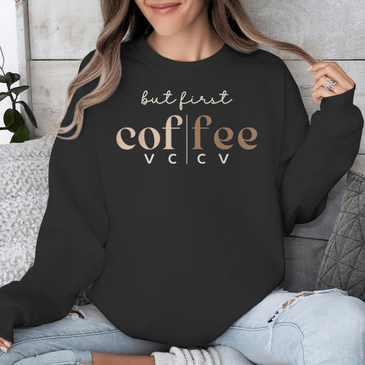 Literacy Science Of Reading Phonics Teacher Linguist Coffee Unisex Sweatshirt, Science Teacher Gifts, funny design