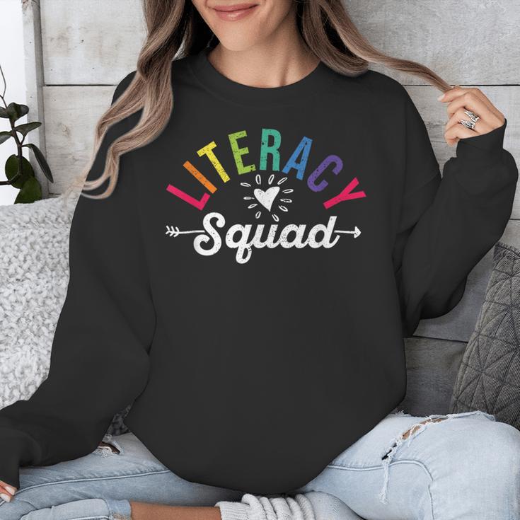 Literacy Squad Reading Teacher Interventionist Specialist Unisex Sweatshirt, funny design Literacy Squad Reading Teacher Interventionist Specialist Unisex Sweatshirt, funny design