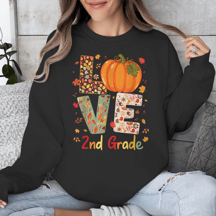Love 2nd Grade Happy Fall Thanksgiving For 2nd Teacher For Men Women Girls Kids Unisex Sweatshirt, 2nd Grade Teacher Gifts, funny design Love 2nd Grade Happy Fall Thanksgiving For 2nd Teacher For Men Women Girls Kids Unisex Sweatshirt, 2nd Grade Teacher Gifts, funny design