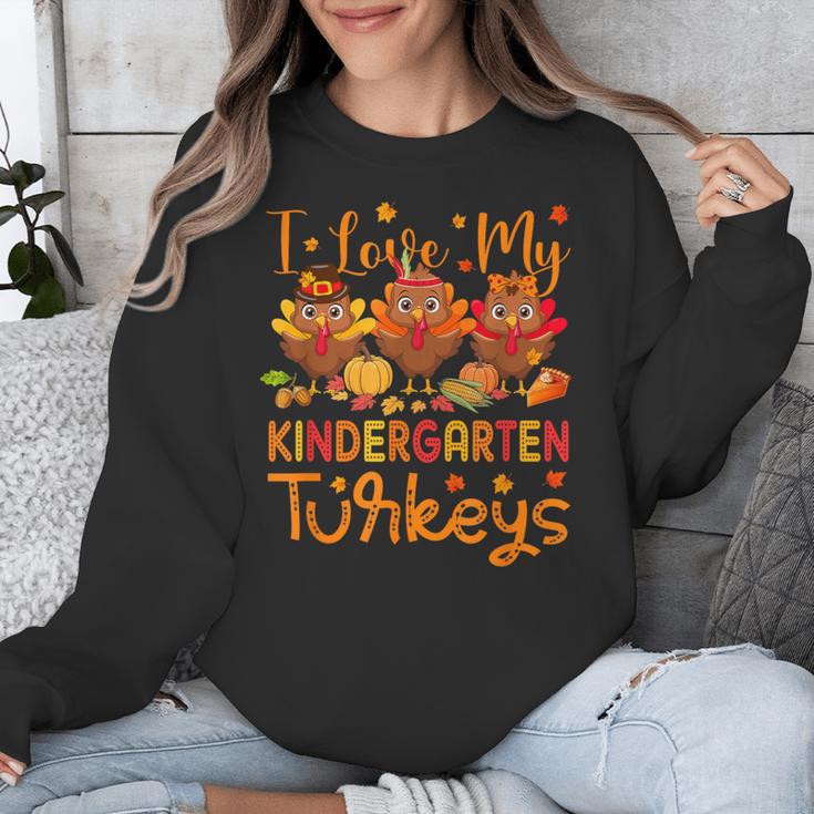I Love My Kindergarten Turkeys Thanksgiving Teacher Students Unisex Sweatshirt, funny design I Love My Kindergarten Turkeys Thanksgiving Teacher Students Unisex Sweatshirt, funny design