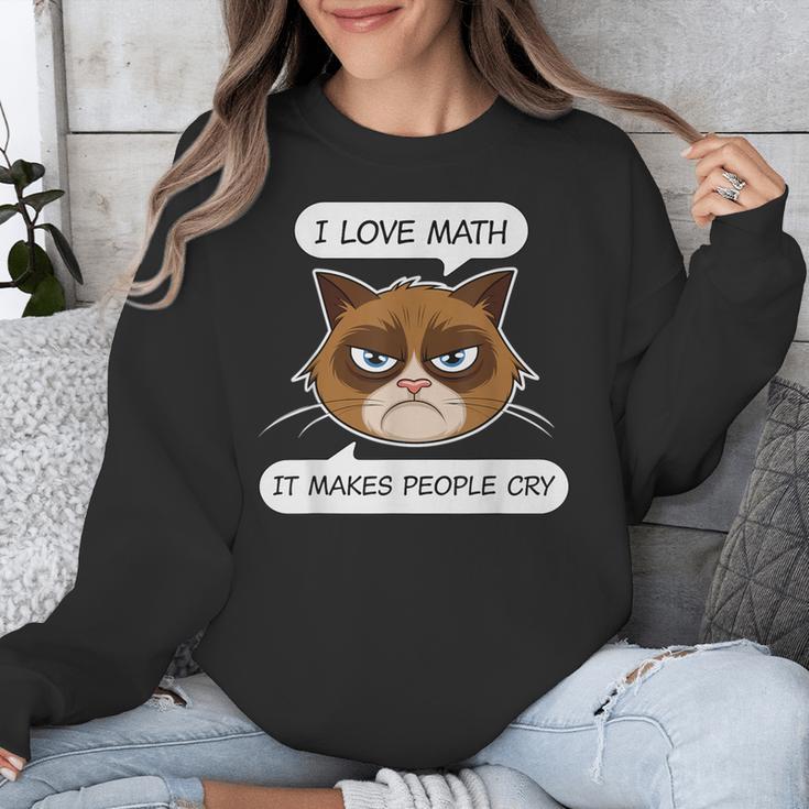 I Love Math It Makes People Cry Math Teacher Unisex Sweatshirt, funny design I Love Math It Makes People Cry Math Teacher Unisex Sweatshirt, funny design