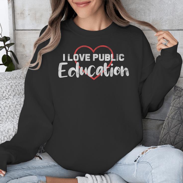 I Love Public Education School Student And Teacher Unisex Sweatshirt, funny design I Love Public Education School Student And Teacher Unisex Sweatshirt, funny design
