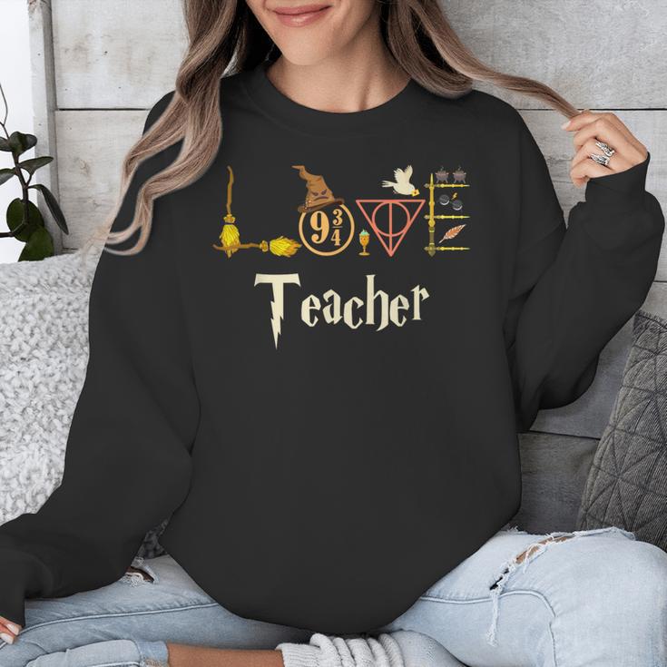 Love Teacher Wizards Back To School Halloween Unisex Sweatshirt, funny design Love Teacher Wizards Back To School Halloween Unisex Sweatshirt, funny design