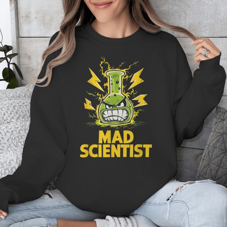 Mad Scientist Kids Youth Adult Science Teacher Chemistry Unisex Sweatshirt, Science Teacher Gifts, funny design
