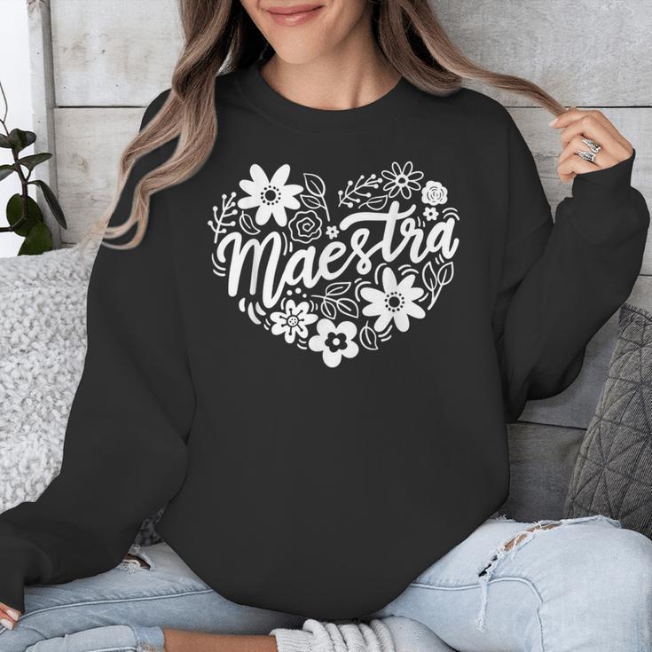Maestra Spanish Teacher Unisex Sweatshirt, funny design