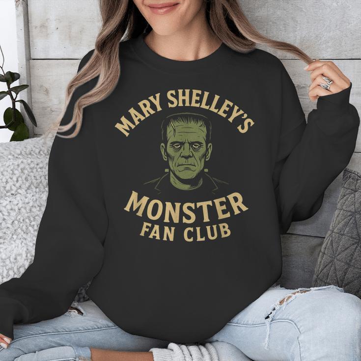 Mary Shelley's Monster Fan Club Gothic Horror Parody Unisex Sweatshirt, funny design