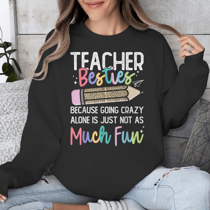 Matching Teachers Last Day Of School Teacher Besties Unisex Sweatshirt, funny design Matching Teachers Last Day Of School Teacher Besties Unisex Sweatshirt, funny design