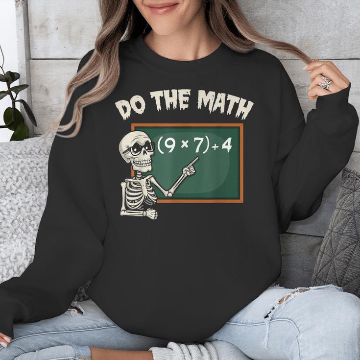 Do The Math 67 Meme Joke Halloween Skeleton Math Teacher Unisex Sweatshirt, funny design Do The Math 67 Meme Joke Halloween Skeleton Math Teacher Unisex Sweatshirt, funny design