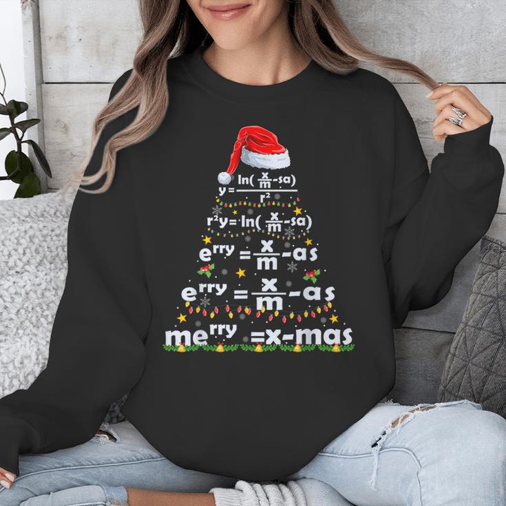 Math Equation Merry X-Mas Math Teacher Christmas Humor Men Women Kids Unisex Sweatshirt, funny design