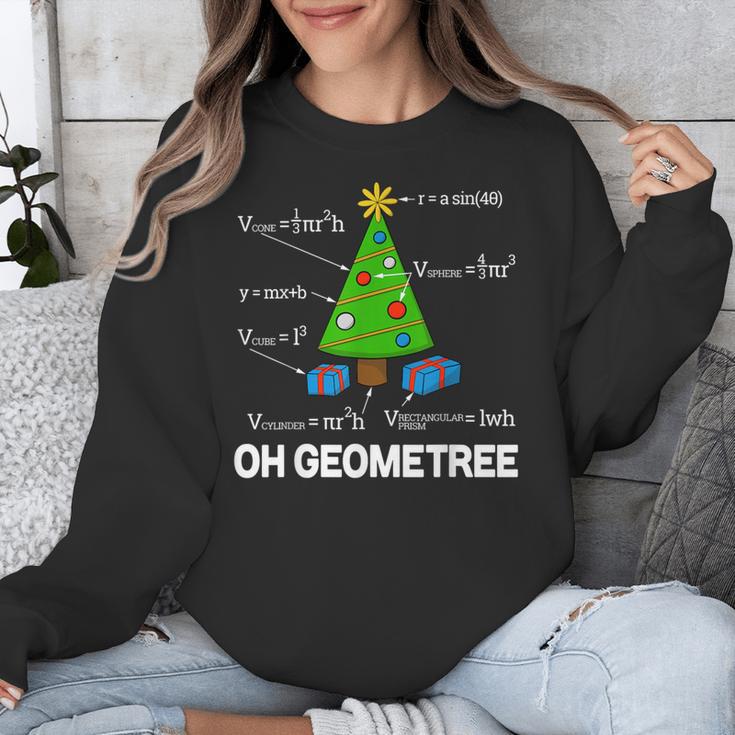 Math Geometry Christmas Tree Geometree Teacher Unisex Sweatshirt, funny design