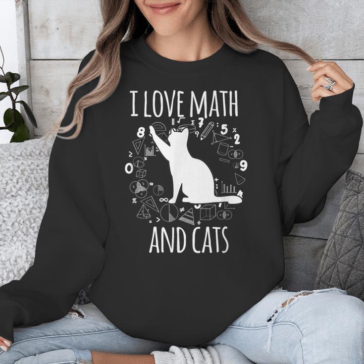 Math Nerd Math Teacher Cat Lover I Love Math And Cats Unisex Sweatshirt, funny design Math Nerd Math Teacher Cat Lover I Love Math And Cats Unisex Sweatshirt, funny design