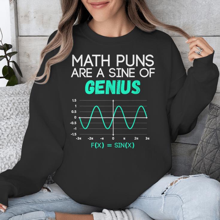 Math Puns Are a Sine Of Genius Math Teacher T-Shirt Unisex Sweatshirt, funny design