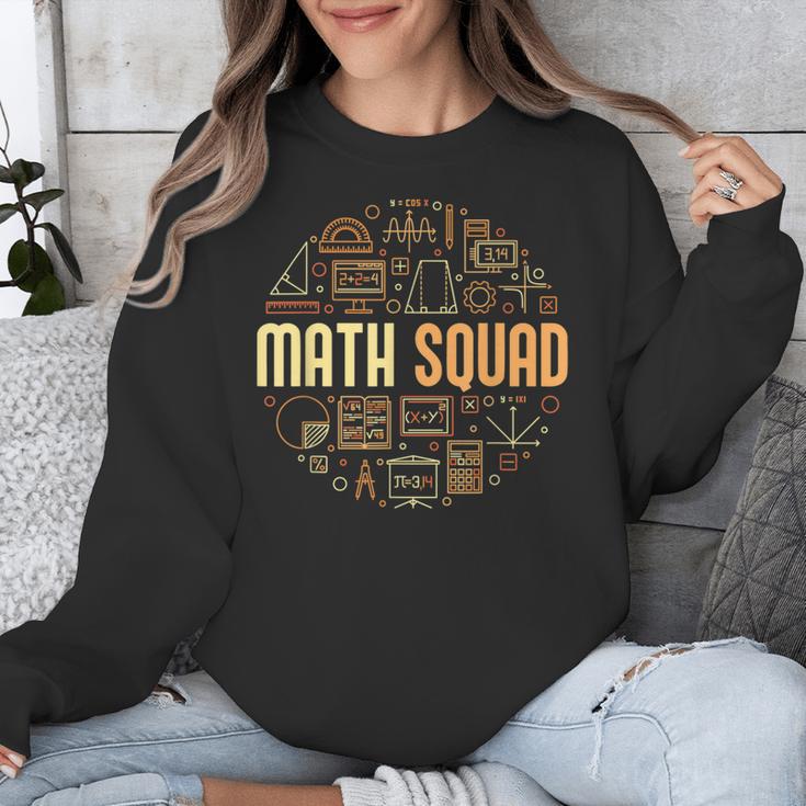Math Squad For Teacher Or Student Mathematics Men Women Kids Unisex Sweatshirt, funny design