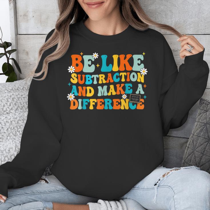 Math Teacher Be Like Subtraction And Make a Difference Unisex Sweatshirt, funny design Math Teacher Be Like Subtraction And Make a Difference Unisex Sweatshirt, funny design
