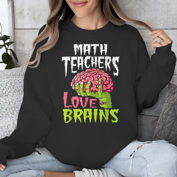 Math Teachers Love Brains Zombie Teacher School Halloween Unisex Sweatshirt, funny design Math Teachers Love Brains Zombie Teacher School Halloween Unisex Sweatshirt, funny design