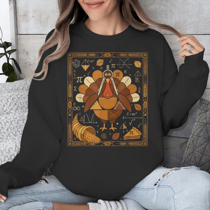 Math Turkey Teacher Thanksgiving Geometric Pi Equation Unisex Sweatshirt, funny design
