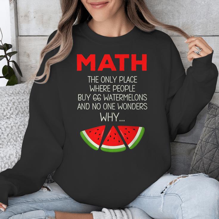 Math Watermelon Calculation Joke Teacher Student Unisex Sweatshirt, funny design Math Watermelon Calculation Joke Teacher Student Unisex Sweatshirt, funny design