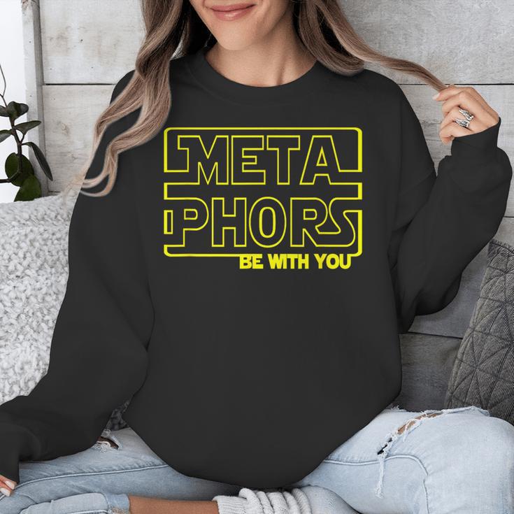Metaphors Be With You English Teacher Shirts T-Shirt Unisex Sweatshirt, English Teacher Gifts, funny design