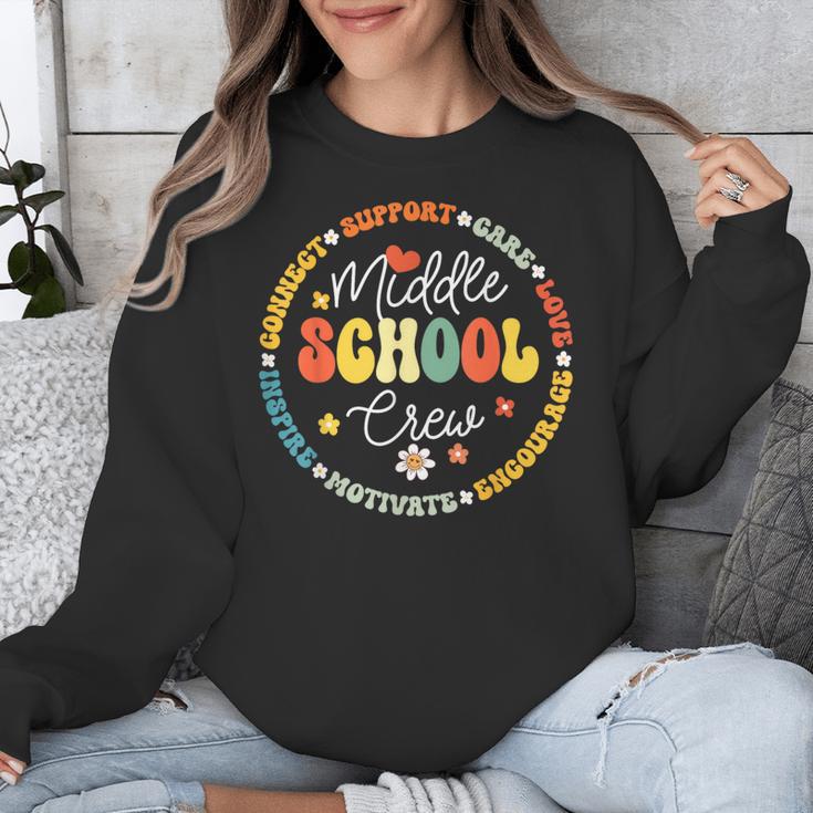 Middle School Crew Back To School For Teacher Unisex Sweatshirt, funny design Middle School Crew Back To School For Teacher Unisex Sweatshirt, funny design
