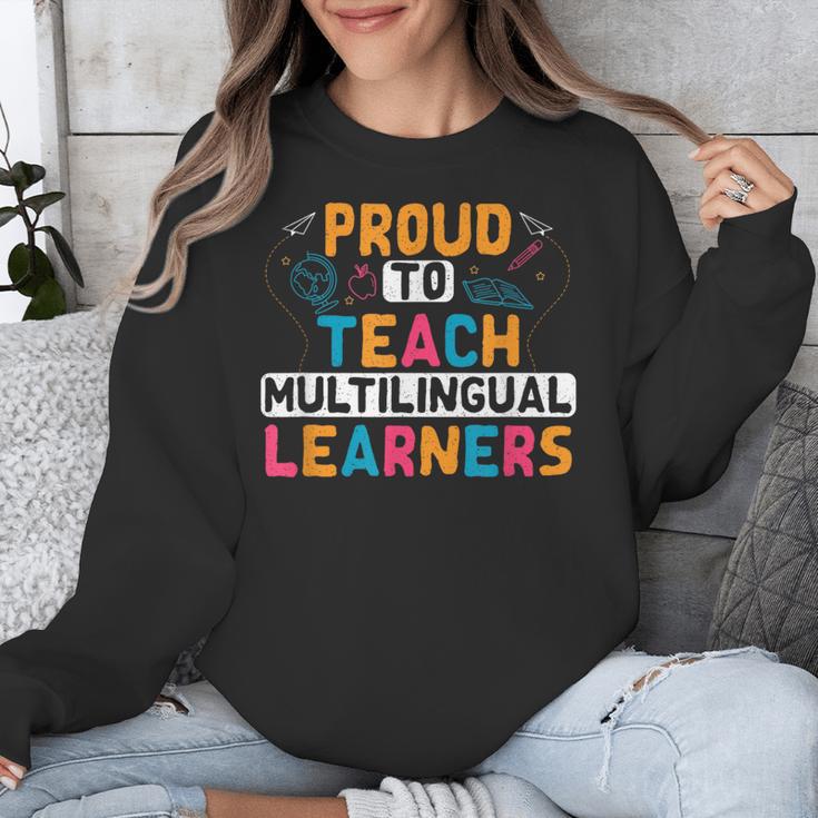 Multilingual Teacher Linguist Language ESL Teaching Unisex Sweatshirt, Esl Teacher Gifts, funny design