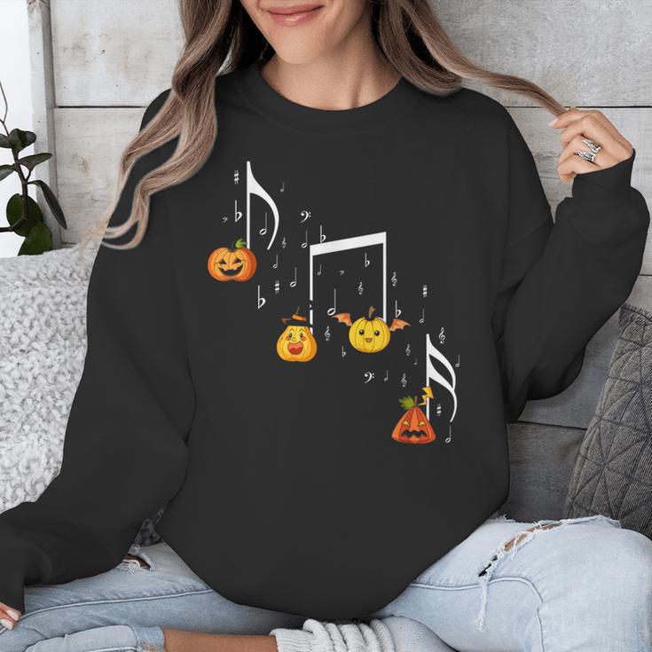 Music Note Pumpkin Fall Music Teacher Halloween Costume Unisex Sweatshirt, funny design Music Note Pumpkin Fall Music Teacher Halloween Costume Unisex Sweatshirt, funny design