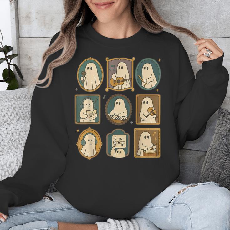 Music Teacher Orchestra Spooky Halloween Ghost Band Unisex Sweatshirt, funny design Music Teacher Orchestra Spooky Halloween Ghost Band Unisex Sweatshirt, funny design