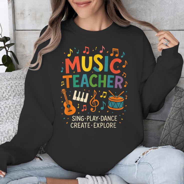Music Teacher Music Sing Play Dance Choir Piano Unisex Sweatshirt, funny design Music Teacher Music Sing Play Dance Choir Piano Unisex Sweatshirt, funny design