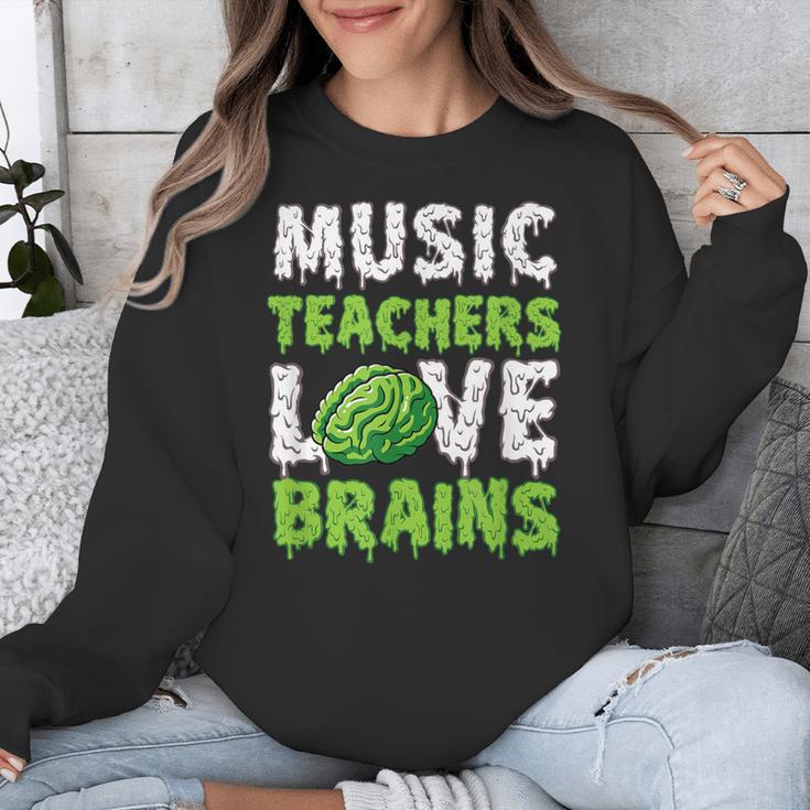 Music Teachers Love Brains Cute Teaching Halloween Unisex Sweatshirt, funny design Music Teachers Love Brains Cute Teaching Halloween Unisex Sweatshirt, funny design