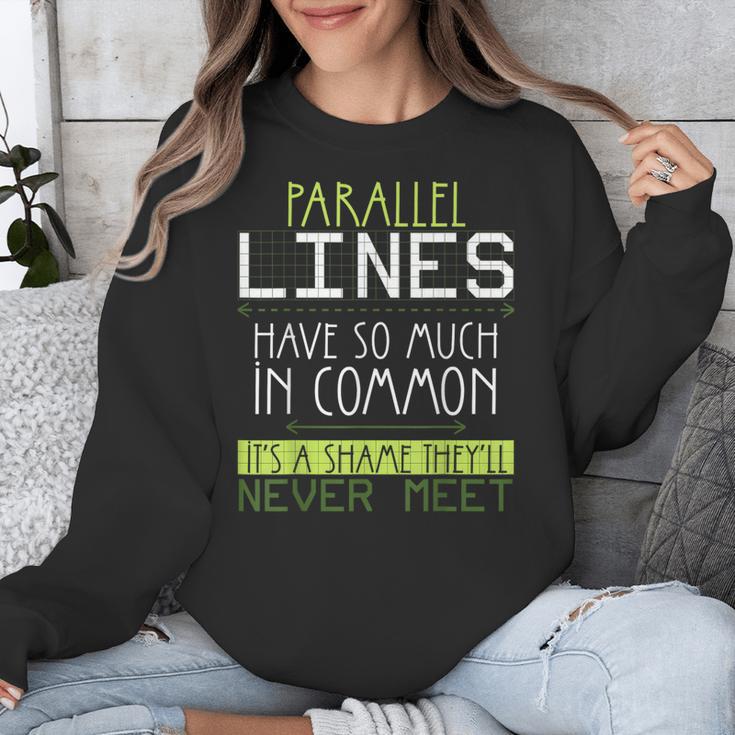 Nerdy Math Lovers Geometry Pun Mathematics Teachers Unisex Sweatshirt, funny design
