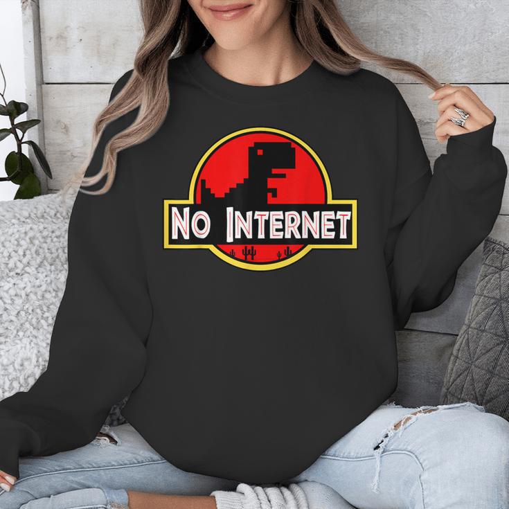Nerdy No Internet Dinosaur Computer Science Teacher Unisex Sweatshirt, Internet Gifts, Science Teacher Gifts, funny design Nerdy No Internet Dinosaur Computer Science Teacher Unisex Sweatshirt, Internet Gifts, Science Teacher Gifts, funny design