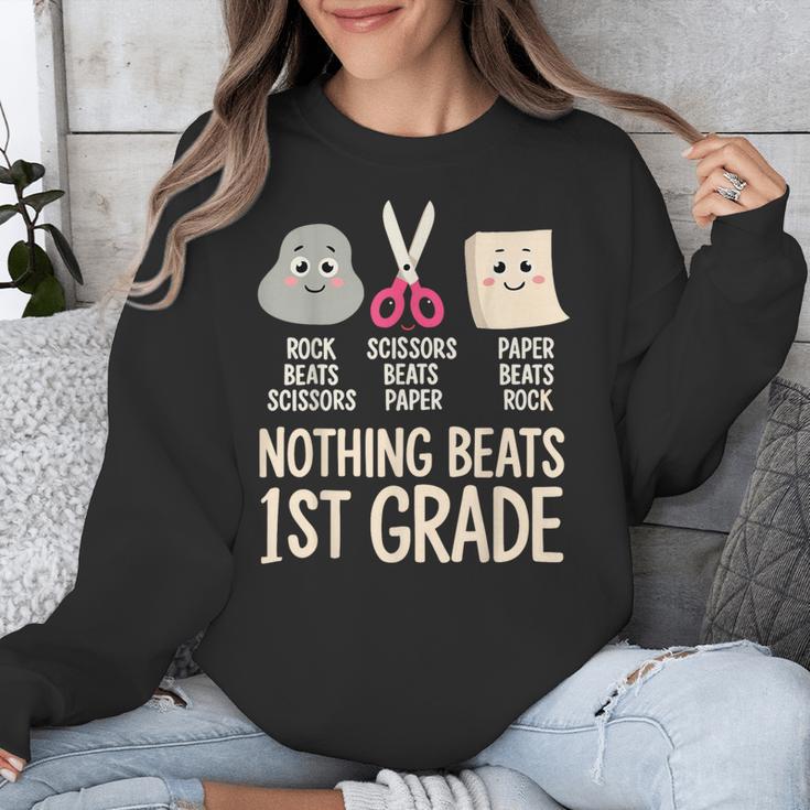 Nothing Beats 1st Grade Back To School Kids Teachers Unisex Sweatshirt, funny design Nothing Beats 1st Grade Back To School Kids Teachers Unisex Sweatshirt, funny design