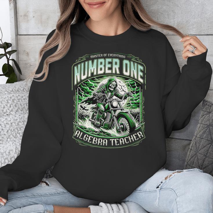 Number One Algebra Teacher 1 Career s Unisex Sweatshirt, funny design
