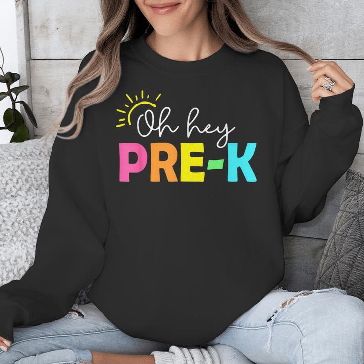 Oh Hey Pre-k Shirt Back To School Teachers Students Unisex Sweatshirt, funny design Oh Hey Pre-k Shirt Back To School Teachers Students Unisex Sweatshirt, funny design