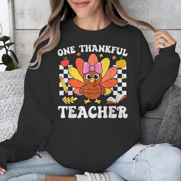 One Thankful Teacher Turkey Thanksgiving Teaching Unisex Sweatshirt, funny design One Thankful Teacher Turkey Thanksgiving Teaching Unisex Sweatshirt, funny design