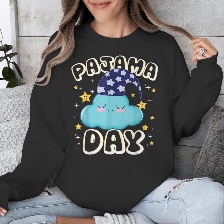 Pajama Day School Spirit Week Fun Cloud Teacher Student Unisex Sweatshirt, funny design