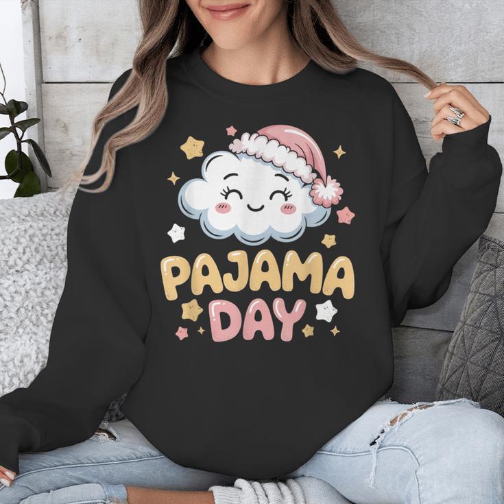 Pajama Day School Spirit Week Fun Cloud Teacher Unisex Sweatshirt, funny design